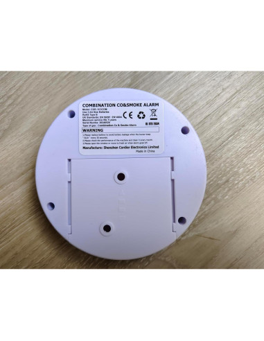 Detector de Humo y Monóxido OXVIT CDR-813COM 2-en-1 LCD