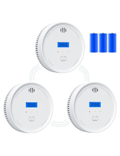 Detector de Humo y Monóxido de Carbono FEODSEW 2 en 1 Inalámbrico