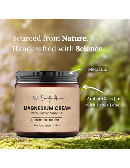 Crema de Magnesio Remedy Mama 118 ml - Alivio Calambres y Sueño