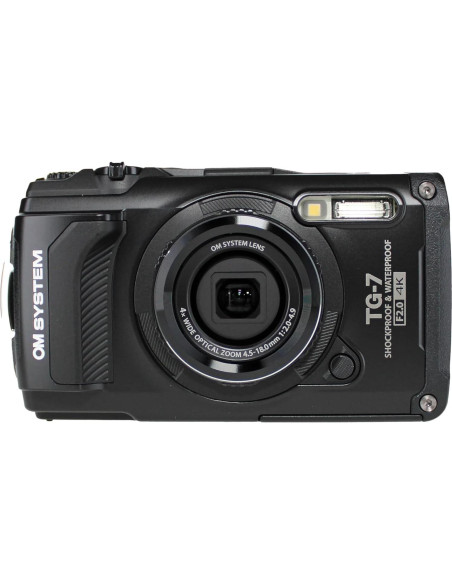 Cámara Digital OM System Tough TG-7 Negra + Accesorios