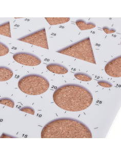 Plantilla de Quilling BCP Circular 21x17 cm para Manualidades 2