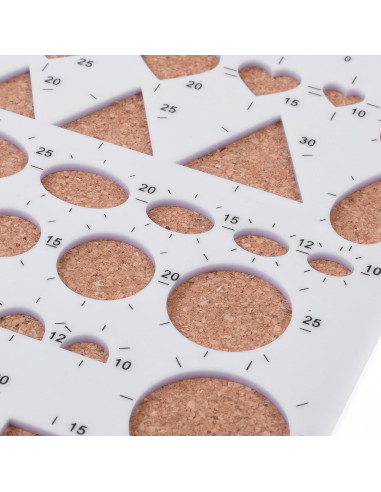 Plantilla de Quilling BCP Circular 21x17 cm para Manualidades