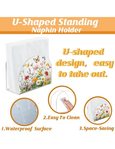 Soporte para Servilletas Acrílico SUPERDANT Clusters de Flores