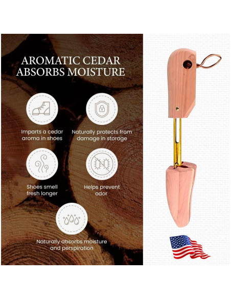 Zapato de árbol de cedro Sir Alton Rochester para hombres 8W-10M