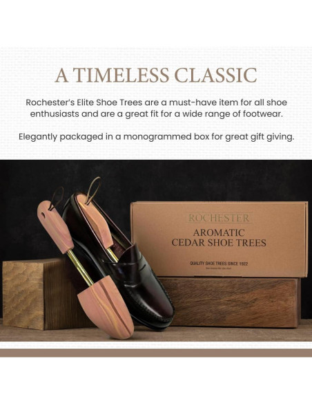 Zapato de árbol de cedro Sir Alton Rochester para hombres 8W-10M