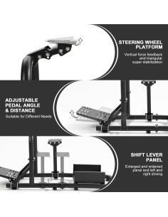 Cockpit de Simulador de Carreras HOTTOBY 50mm Ajustable PC PS4 Xbox 2