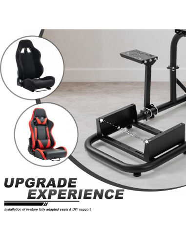 Cockpit de Simulador de Carreras HOTTOBY 50mm Ajustable PC PS4 Xbox