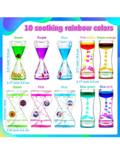 10 Temporizadores de Movimiento Líquido Motionchic Multicolor 2