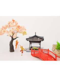 Mini Puente para Bonsai KARESANSUI - Decoración Zen 3.81x2.54cm 2