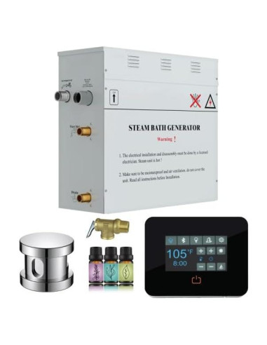 Generador de Baño de Vapor SaunaSpa 4.5kW con Drenaje Automático