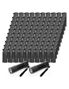 Conjunto de 100 Mini Linternas LED VIHOSE Aluminio Negro