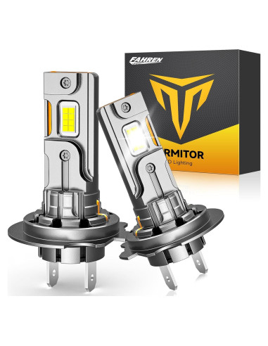 Bombillas LED H7 Termitor 30,000LM 6500K Blanco Frío - 2 Pzas