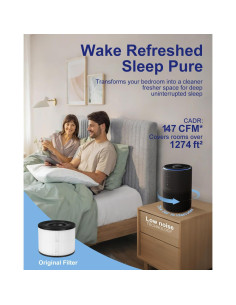 Purificador de aire AMEGAT Airfresh-300 HEPA 3-en-1 118.6 m 2