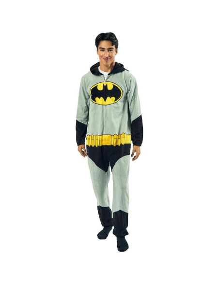Traje de Una Pieza Batman Bioworld para Hombre con Capucha
