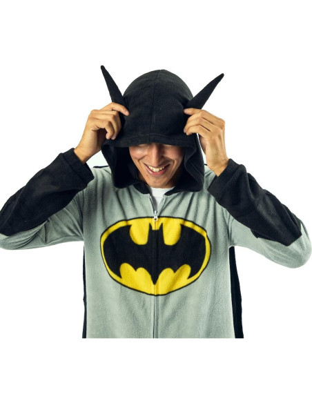 Traje de Una Pieza Batman Bioworld para Hombre con Capucha