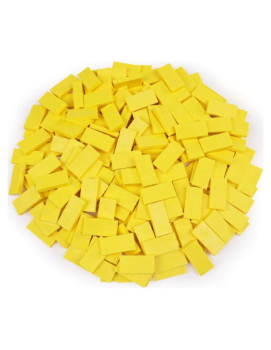 Dominó a Granel 100pcs - Plástico Amarillo para Niños