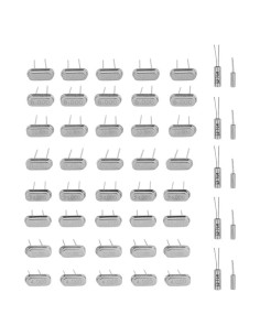 Kit de Osciladores de Cristal de Cuarzo Hilitand 50pcs 32.768KHz-24MHz
