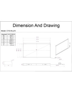 Marco Táctil Infrarrojo Chengying CYS-55-p10 55" 10 Puntos 2