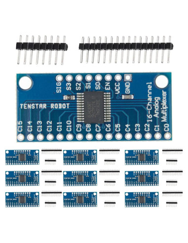 10 Módulos CD74HC4067 Multiplexor Analógico Digital 16 Canales