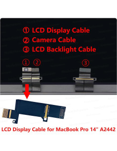 Cable Flex Pantalla LCD eDP Nockchawon 821-03604-A para MacBook Pro 14" A2442 2