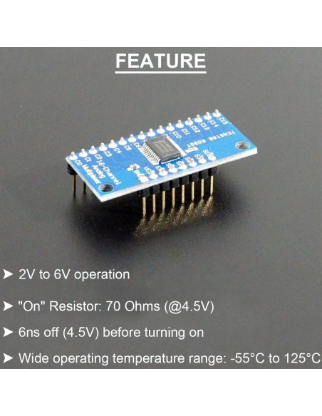 10 Módulos CD74HC4067 Multiplexor Analógico Digital 16 Canales