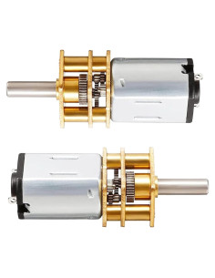 Motor de Engranaje DC 12V 1000RPM GA12-N20 Metal 3mm Eje - 2 Pcs