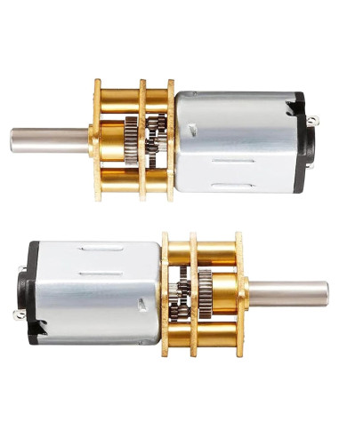Motor de Engranaje DC 12V 1000RPM GA12-N20 Metal 3mm Eje - 2 Pcs