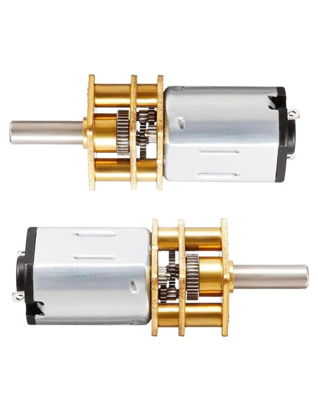 Motor de Engranaje DC 12V 1000RPM GA12-N20 Metal 3mm Eje - 2 Pcs