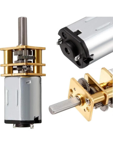 Motor de Engranaje DC 12V 1000RPM GA12-N20 Metal 3mm Eje - 2 Pcs