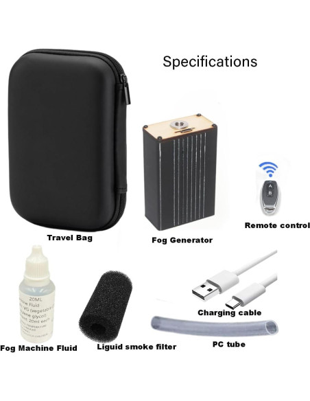 Máquina de Niebla Portátil UTU1-11A con Control Remoto