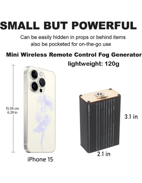 Máquina de Niebla Portátil UTU1-11A con Control Remoto