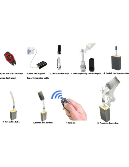 Máquina de Niebla Portátil UTU1-11A con Control Remoto