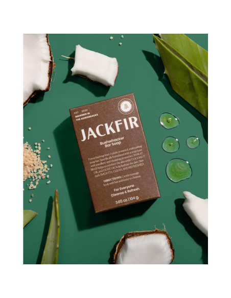 Jabón Orgánico en Barra Jackfir The Bushwhacker 103 g - Hidratante y Exfoliante