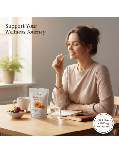 Cápsulas de Aceite de Semilla de Calabaza Ovela 180 Gelatinas
