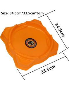 Estadio de Batalla Beyblade 17Tek Naranja 34.5x33.5cm 2