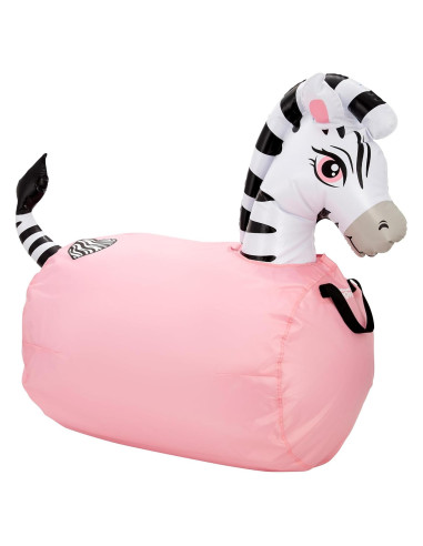 Saltarín Inflable WADDLE Cebra Negra 113 kg para Niños 5+