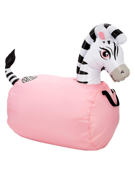 Saltarín Inflable WADDLE Cebra Negra 113 kg para Niños 5+