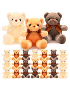 Osos de Peluche Coloridos HyDren 24 Pcs 30 cm para Navidad