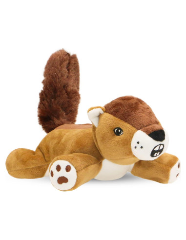Juguete de Peluche Ardilla Perro Perro 25.4cm Suave y Duradero