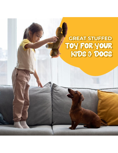 Juguete de Peluche Ardilla Perro Perro 25.4cm Suave y Duradero