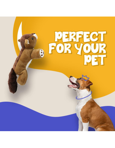 Juguete de Peluche Ardilla Perro Perro 25.4cm Suave y Duradero