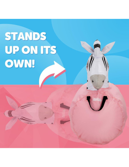 Saltarín Inflable WADDLE Cebra Negra 113 kg para Niños 5+