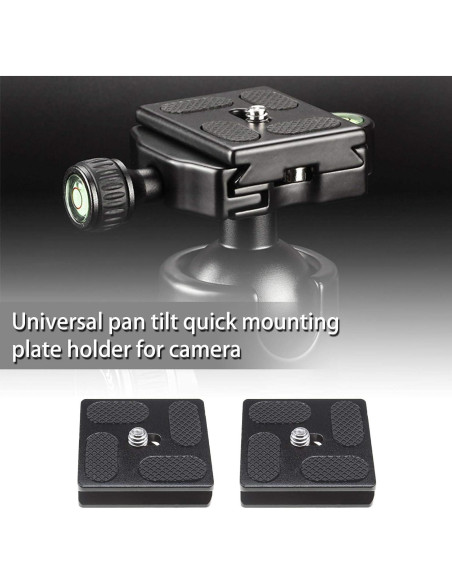 2 Placas de Liberación Rápida 40mm Micro Traders para Cámara