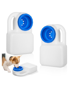 Tazón de Agua Portátil Sin Derrames Nodaaiie 2.84L para Mascotas