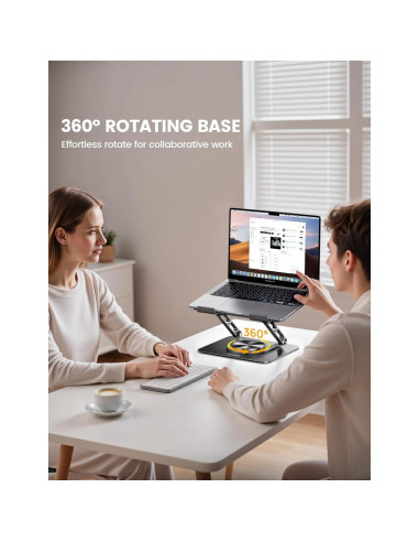 Soporte para Laptop Lamicall Ajustable 360 y Soporte para Tableta