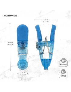 Conjunto de 15 Clips Magnéticos Farberware para Sellar Bolsas 2