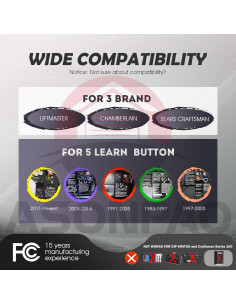 Control Remoto Universal LiftMaster 893MAX para Garaje 2Pak 2