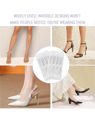 16 Agarre de Correa Antideslizante Gel Invisible para Tacones