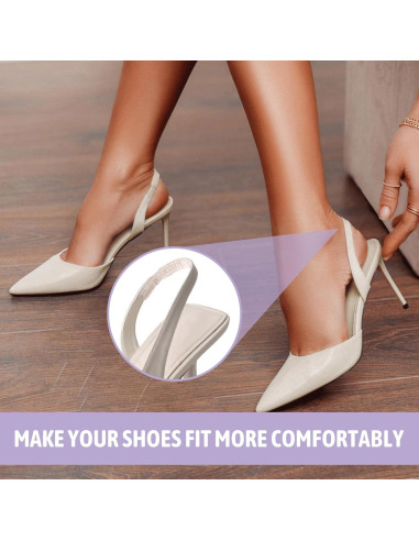 16 Agarre de Correa Antideslizante Gel Invisible para Tacones