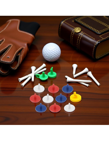 50 Marcadores de Pelota de Golf Cauaoa 1.8 cm Color Aleatorio